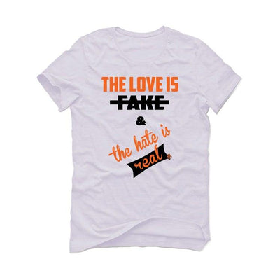 Air Jordan 1 Lows 'Shattered Backboard' White T-Shirt (The love is fake)