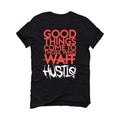 Air Jordan 4 “Infrared” Black T-Shirt (Good Things)