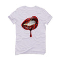 Air Jordan 3 Denim ‘Fire Red’ 2020 White T-Shirt (lips unsealed) - illCurrency Sneaker Matching Apparel