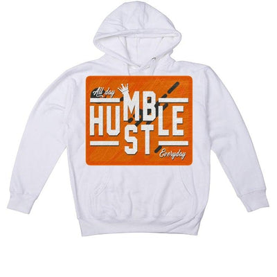 AIR JORDAN 4 (METALLIC PACK) ORANGE 2020 White T-Shirt (always hustle)