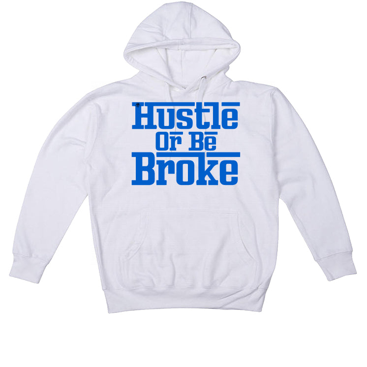 Air Jordan 5 “Racer Blue” White T-Shirt (hustle or be broke)