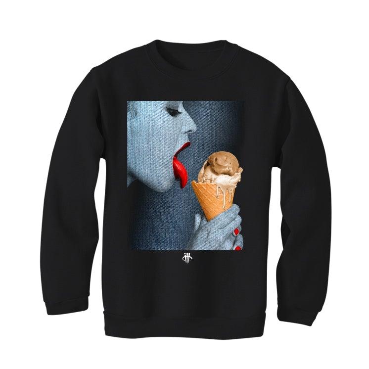 Air Jordan 6 “Washed Denim” Black T-Shirt (Lick It) - illCurrency Sneaker Matching Apparel