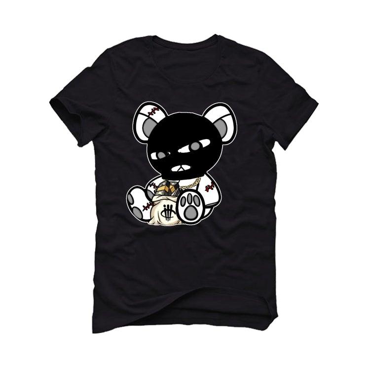 Air Jordan 11 "Jubilee" 25th Anniversary Black T-Shirt (Masked Teddy) - illCurrency Sneaker Matching Apparel