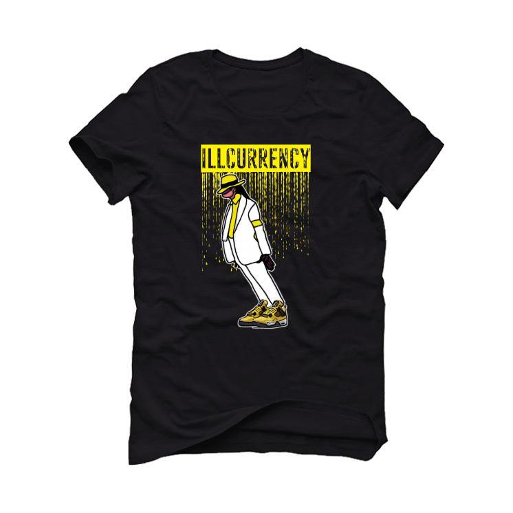 Air Jordan 4 “Lightning”2021 Black T-Shirt (MJ Dance) - illCurrency Sneaker Matching Apparel