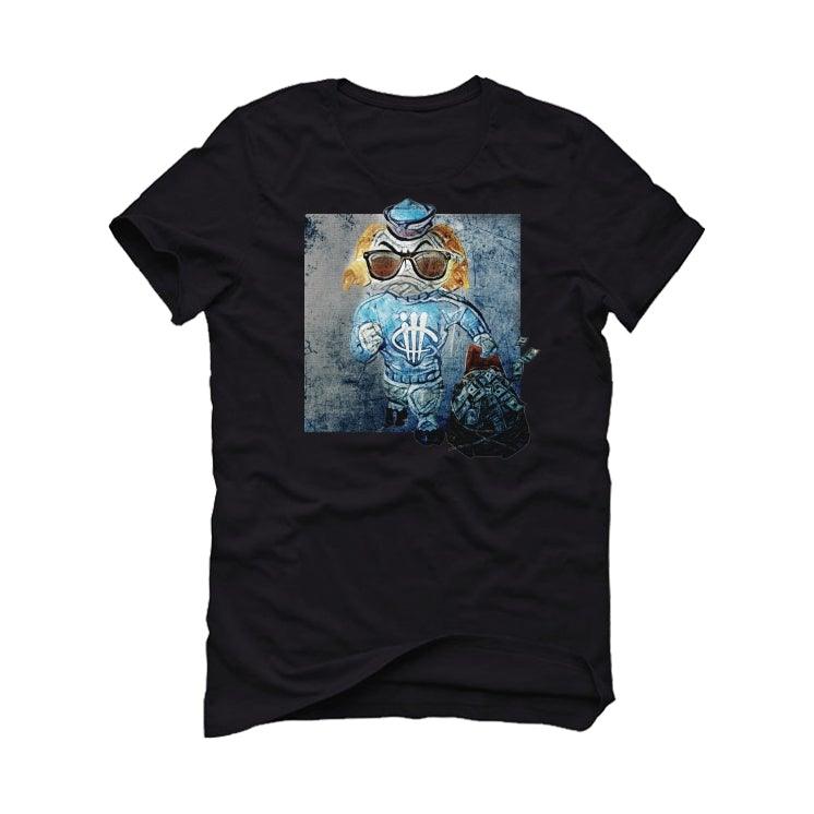 Air Jordan 1 high OG “University Blue” 2021 Black T-Shirt (MONEY BAG RUN) - illCurrency Sneaker Matching Apparel