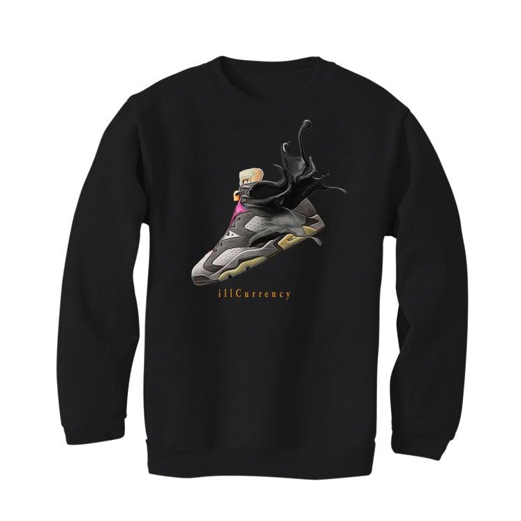 Air Jordan 6 “Bordeaux” 2021 Black T-Shirt (SPLASH 6) - illCurrency Sneaker Matching Apparel