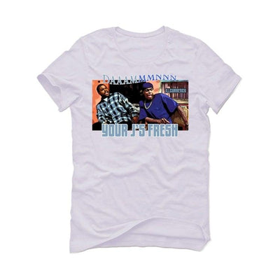 Air Jordan Retro 1 Retro High OG Hyper Royal White T-Shirt (Damnnnn)
