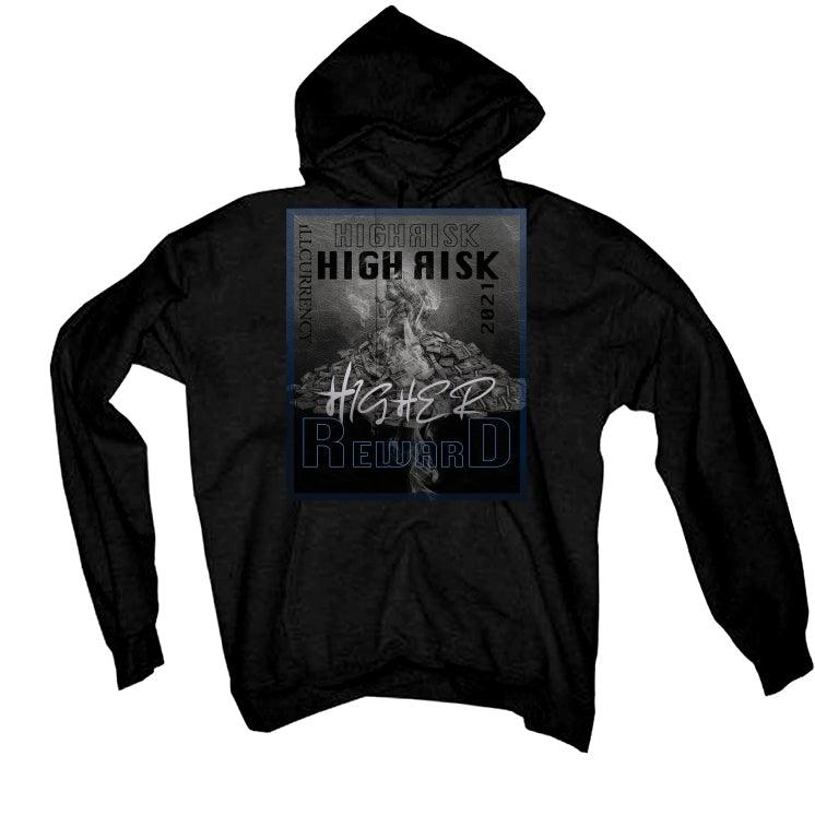 Air Jordan 3 “Racer Blue” 2021 Black T-Shirt (High Risk Higher Reward) - illCurrency Sneaker Matching Apparel