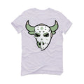 Air Jordan 4 Seafoam aka “Oil Green” - White T-Shirt (Jason Mask)