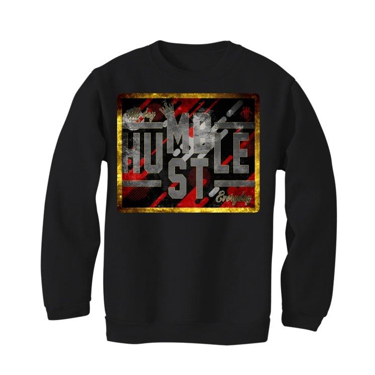 Air Jordan 12 Retro "Reverse Flu Game" Black T-Shirt (always hustle) - illCurrency Sneaker Matching Apparel