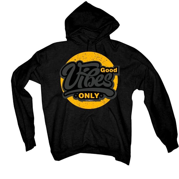 Air Jordan 9 Dark Charcoal University Gold Black T-Shirt (Good Vibes Only) - illCurrency Sneaker Matching Apparel