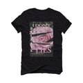 Air Jordan 1 Retro High OG 'Crimson Tint' Black T-Shirt (I DON'T BELIEVE YOUR LIES) - illCurrency Sneaker Matching Apparel