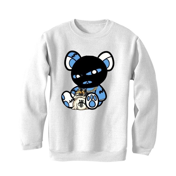 Air Jordan 9 University Blue 2020 White T-Shirt (Masked Teddy ) - illCurrency Sneaker Matching Apparel