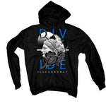Air Jordan 5 “Racer Blue” Black T-Shirt (Divide) - illCurrency Sneaker Matching Apparel