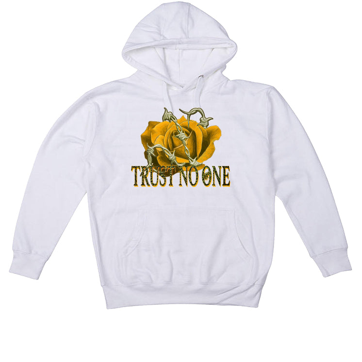 Air Jordan 1 High OG “Taxi” White T-Shirt (TRUST NO ONE)