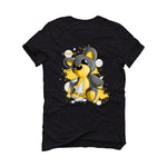 Air Jordan 1 Retro High OG “Pollen” 2021 Black T-Shirt (Broken Heart) - illCurrency Sneaker Matching Apparel