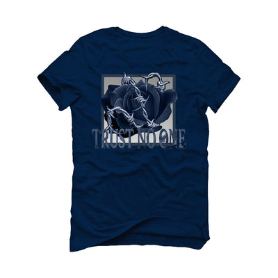 Air Jordan 13 "Brave Blue" 2022 | ILLCURRENCY Navy Blue T-Shirt (TRUST NO ONE)