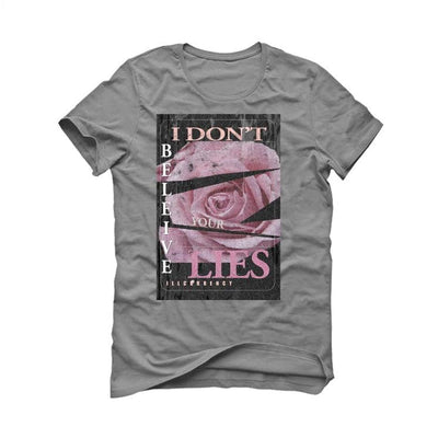 Nike Dunk Low Soft Grey/ Pink Grey T-Shirt (I DON'T BELIEVE YOUR LIES)