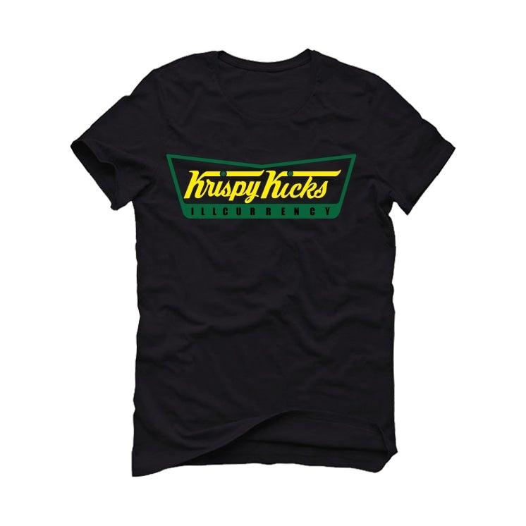 Air Jordan 5 “Oregon apple green” 2020 Black T-Shirt (Krispy Kicks) - illCurrency Sneaker Matching Apparel