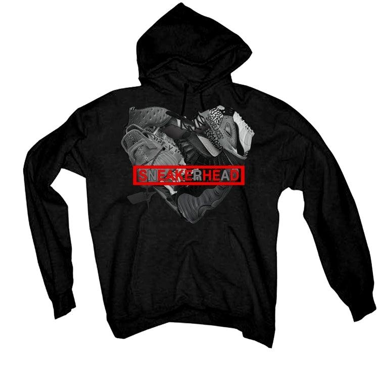 Air Jordan 5 OG Fire Red Silver Tongue 2020 Black T-Shirt (SNEAKER HEART) - illCurrency Sneaker Matching Apparel