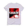 Air Jordan 1 KO White T-Shirt (Savage Illcurrency) - illCurrency Sneaker Matching Apparel