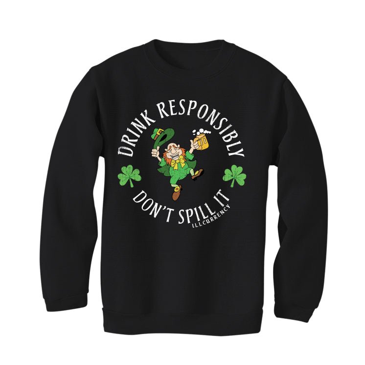 St. Pattys Collection Black T-Shirt (Drink Responsibly)
