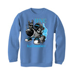 Air Jordan 13 “Black UNC” Carolina Blue T-Shirt (ROCKET MAN)