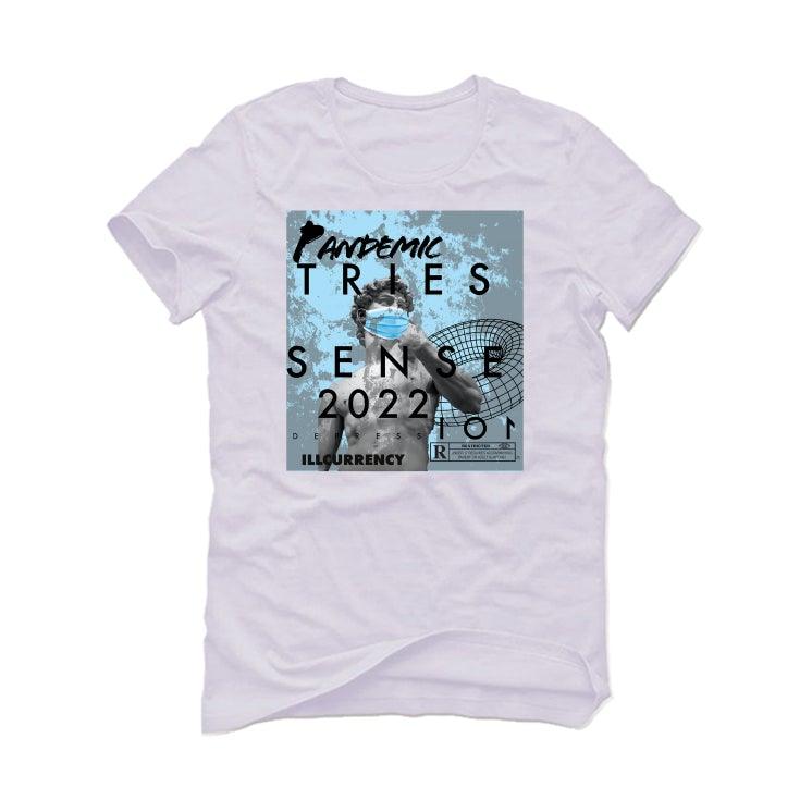 Jordan 11 Adapt "Dark Powder Blue" White T-Shirt (PANDEMIC) - illCurrency Sneaker Matching Apparel