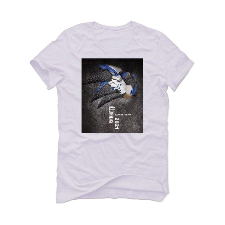 Air Jordan 3 “Racer Blue” 2021 White T-Shirt (Elephant Print Hedgehog) - illCurrency Sneaker Matching Apparel