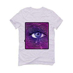 Nike Air Foamposite Pro HYPER PURPLE (2019) White T-Shirt (EYE CORE) - illCurrency Sneaker Matching Apparel