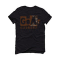 Air Jordan 1 Mid Hits The Trail With Earthy Brown( CHOCOLATE) Black T-Shirt (GOAT SHOE) - illCurrency Sneaker Matching Apparel