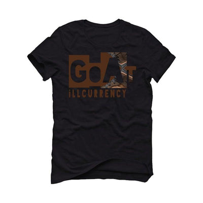 Air Jordan 1 Mid Hits The Trail With Earthy Brown( CHOCOLATE) Black T-Shirt (GOAT SHOE)