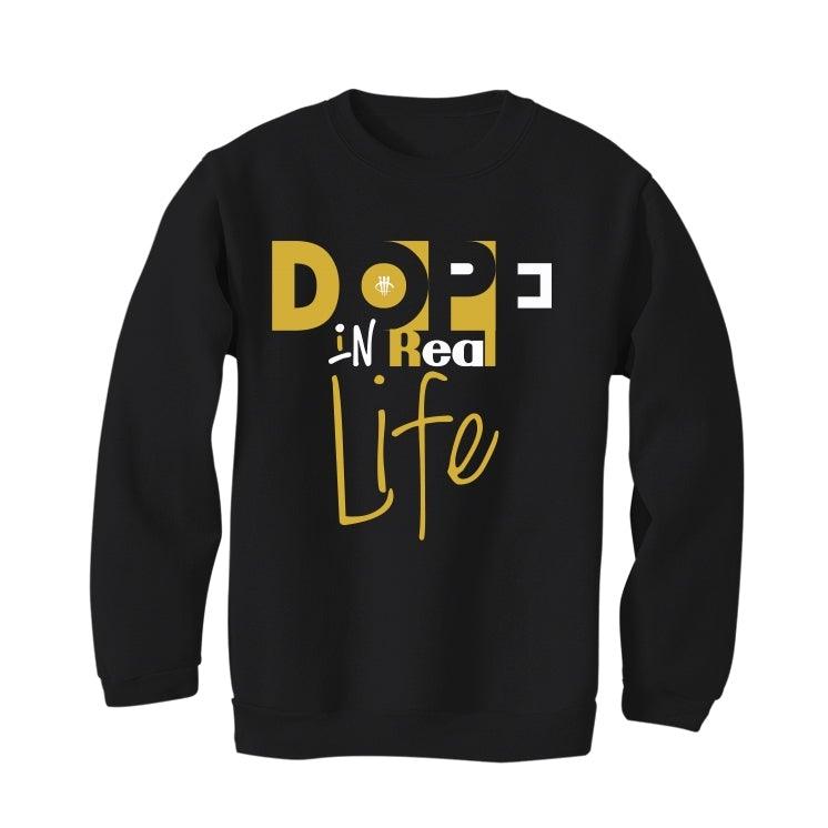 Air Jordan 1 Metallic Gold 2020 Black T-Shirt (Dope in real life) - illCurrency Sneaker Matching Apparel