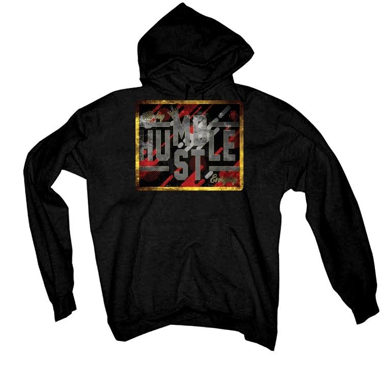Air Jordan 13 Flint Red 2021 Black T-Shirt (ALWAYS HUSTLE) - illCurrency Sneaker Matching Apparel