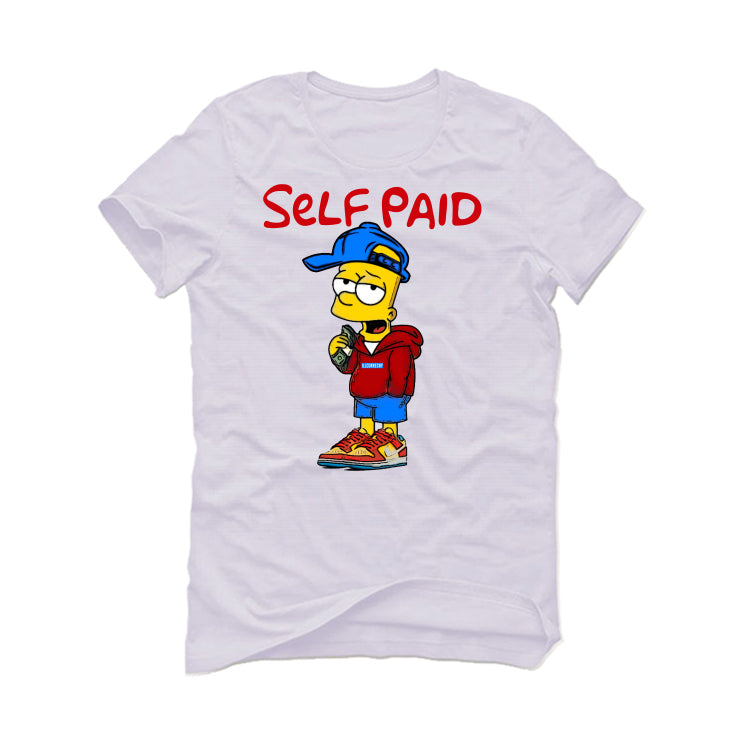 NIKE SB DUNK LOWS (BART SIMPSON) | ILLCURRENCY White T-Shirt (Self Paid Simpson)