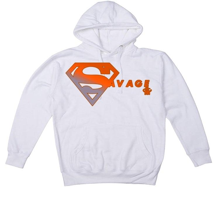AIR JORDAN 4 (METALLIC PACK) ORANGE 2020 White T-Shirt (SUPER SAVAGE) - illCurrency Sneaker Matching Apparel