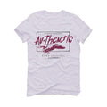 Air Jordan 1 High “Bordeaux” 2021 White T-Shirt (Authentic) - illCurrency Sneaker Matching Apparel