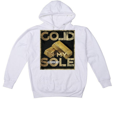 Air Jordan 1 Mid SE “Metallic Gold” 2020 White T-Shirt (Gold)
