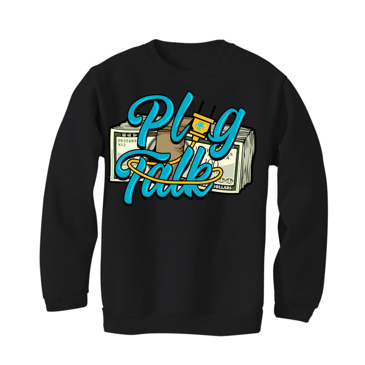 Air Jordan 5 “Aqua” Black T-Shirt (Plug Talk)