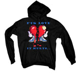 Air Jordan 1 High OG True Blue - Black T-Shirt (F LOVE IT HURTS)