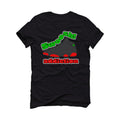Jordan 13 Playoffs - Black T-Shirt (swoosh addiction)