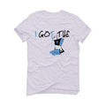 Air Jordan 9 University Blue 2020 White T-Shirt (I got the juice) - illCurrency Sneaker Matching Apparel