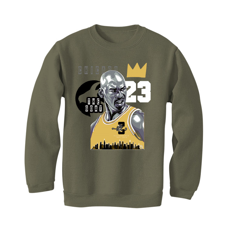 Air Jordan 5 “Jade Horizon” | illCurrency Military Green T-Shirt (The Goat)