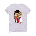 Air Jordan 1 High OG “Light Fusion Red” White T-Shirt (ill C Bear) - illCurrency Sneaker Matching Apparel