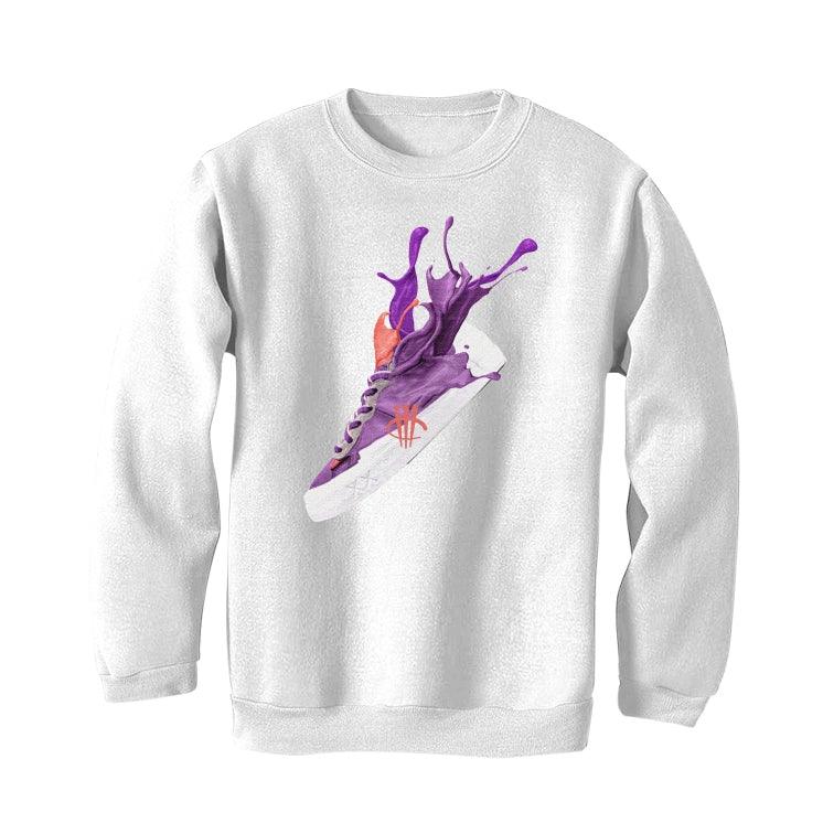 sacai x KAWS x Nike Blazer Low "DUSK PURPLE" White T-Shirt (SPLASH KAW) - illCurrency Sneaker Matching Apparel