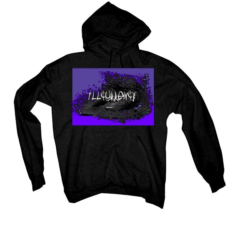 Jordan 12 Retro Black Dark Concord Black T-Shirt (shattered kicks) - illCurrency Sneaker Matching Apparel