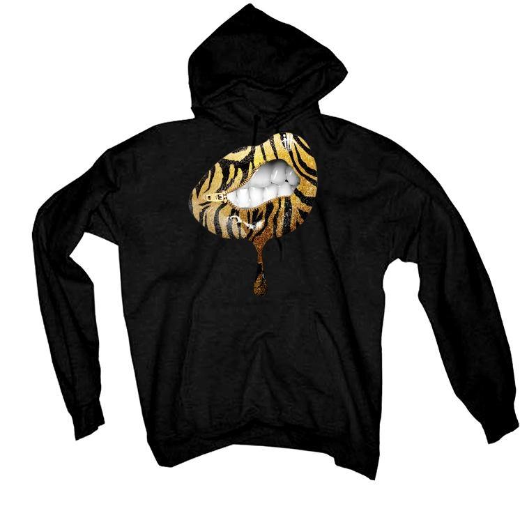 Air Jordan 13 GS “Gold Glitter” 2020 Black T-Shirt (lips unsealed) - illCurrency Sneaker Matching Apparel