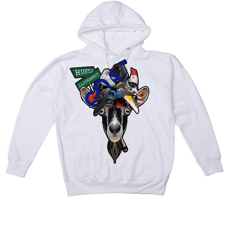 AIR JORDAN 14 “HYPER ROYAL” White T-Shirt (GOAT STATUS) - illCurrency Sneaker Matching Apparel