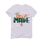 Nike Dunk Low “Miami Hurricanes” White T-Shirt (Self Made)