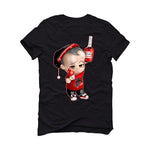 Air Jordan 13 Flint Red 2021 Black T-Shirt (Henny baby) - illCurrency Sneaker Matching Apparel